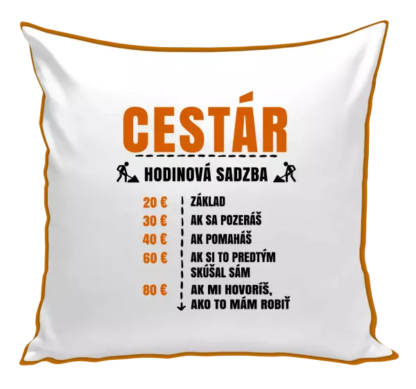 Vankúš Hodinová sadzba - cestár
