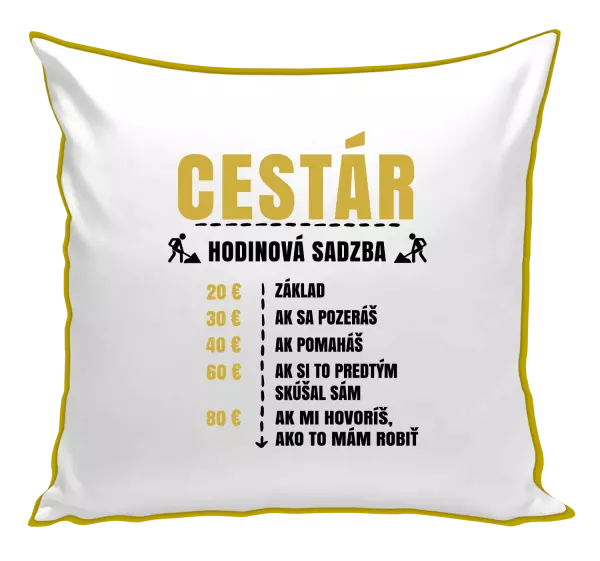 Vankúš Hodinová sadzba - cestár