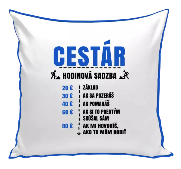 Vankúš Hodinová sadzba - cestár