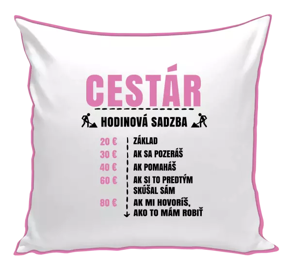 Vankúš Hodinová sadzba - cestár