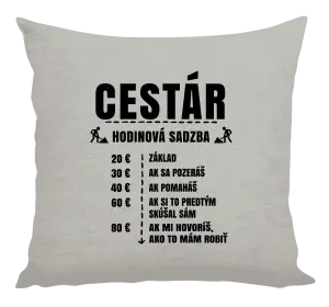 Vankúš Hodinová sadzba - cestár