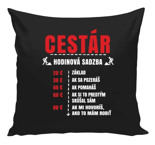 Vankúš Hodinová sadzba - cestár