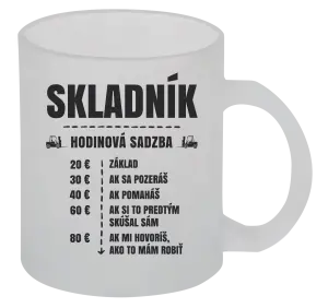 Hrnček Hodinová sadzba - skladník