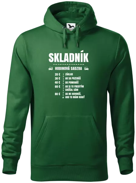 Pánska mikina Hodinová sadzba - skladník