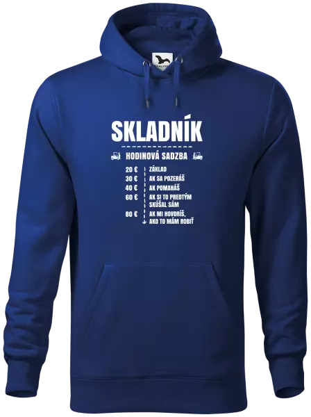 Pánska mikina Hodinová sadzba - skladník