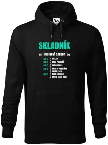 Pánska mikina Hodinová sadzba - skladník
