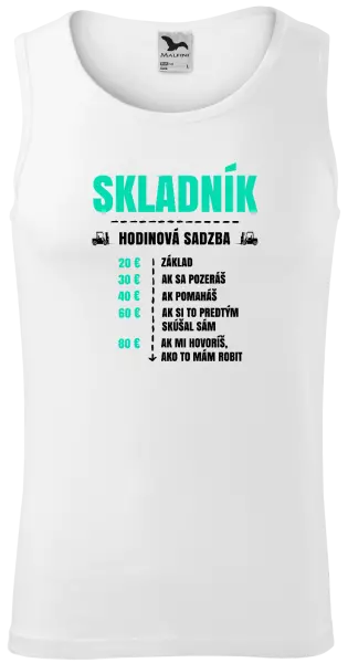 Pánske tielko Hodinová sadzba - skladník