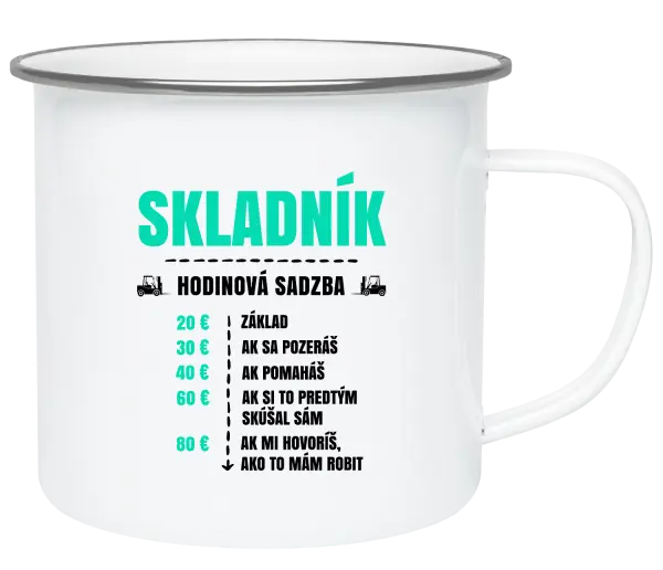 Plecháčik Hodinová sadzba - skladník