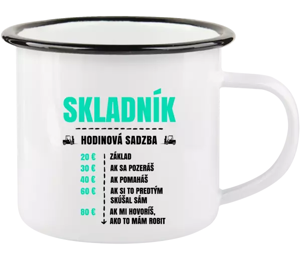 Plecháčik Hodinová sadzba - skladník