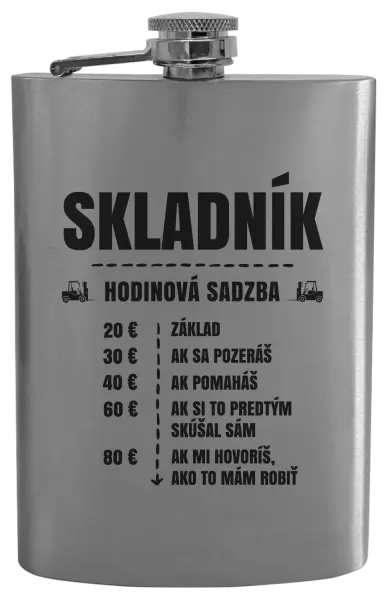 Ploskačka Hodinová sadzba - skladník