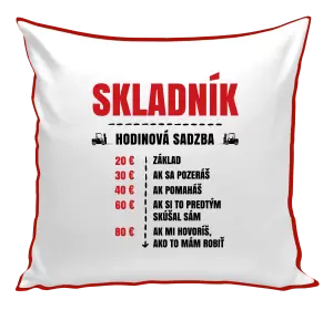Vankúš Hodinová sadzba - skladník
