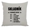 Vankúš Hodinová sadzba - skladník