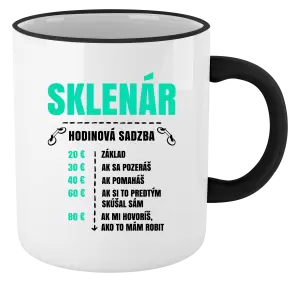 Hrnček Hodinová sadzba - sklenár