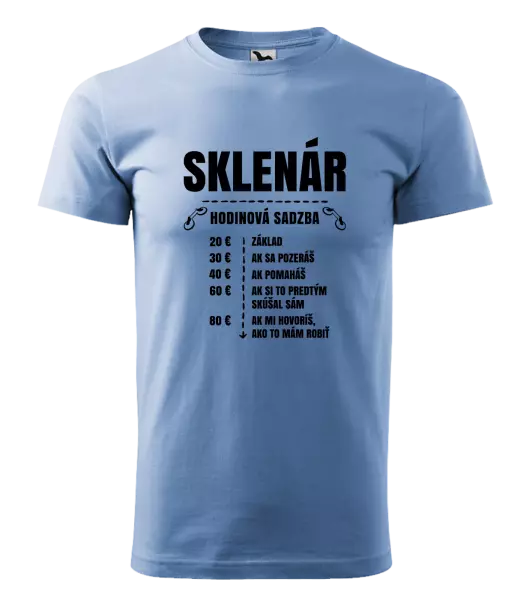 Pánske tričko Hodinová sadzba - sklenár