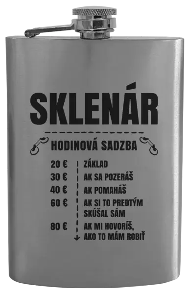 Ploskačka Hodinová sadzba - sklenár
