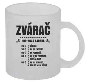 Hrnček Hodinová sadzba - zvárač