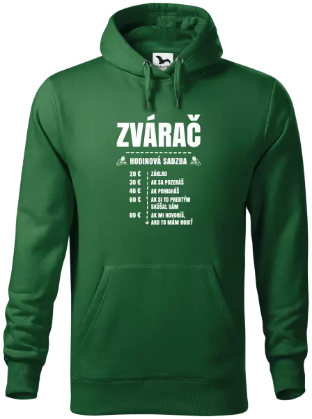 Pánska mikina Hodinová sadzba - zvárač