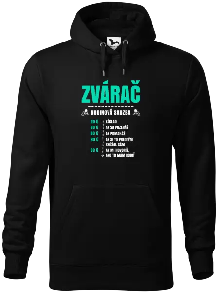 Pánska mikina Hodinová sadzba - zvárač