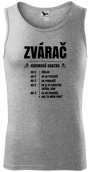 Pánske tielko Hodinová sadzba - zvárač