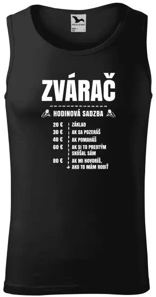 Pánske tielko Hodinová sadzba - zvárač