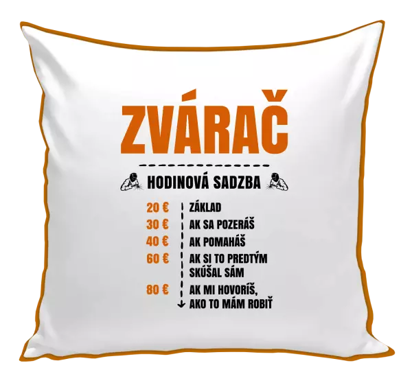 Vankúš Hodinová sadzba - zvárač