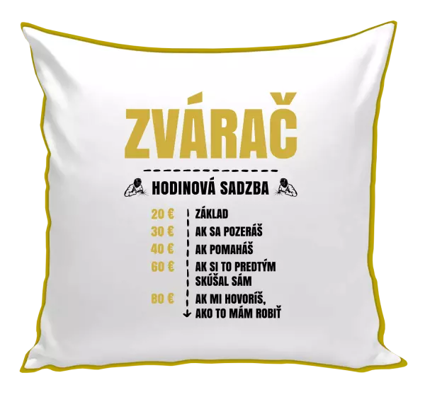 Vankúš Hodinová sadzba - zvárač