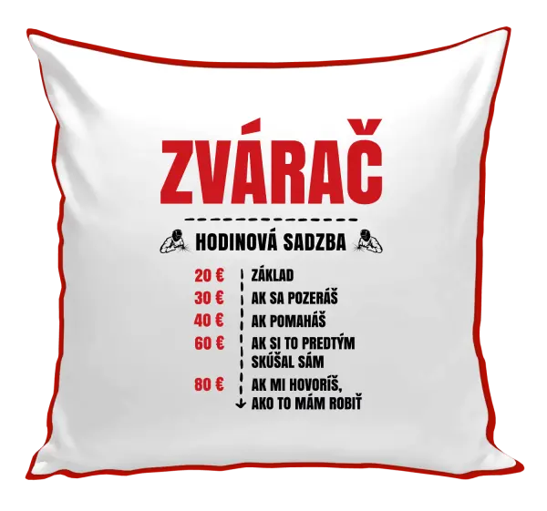 Vankúš Hodinová sadzba - zvárač