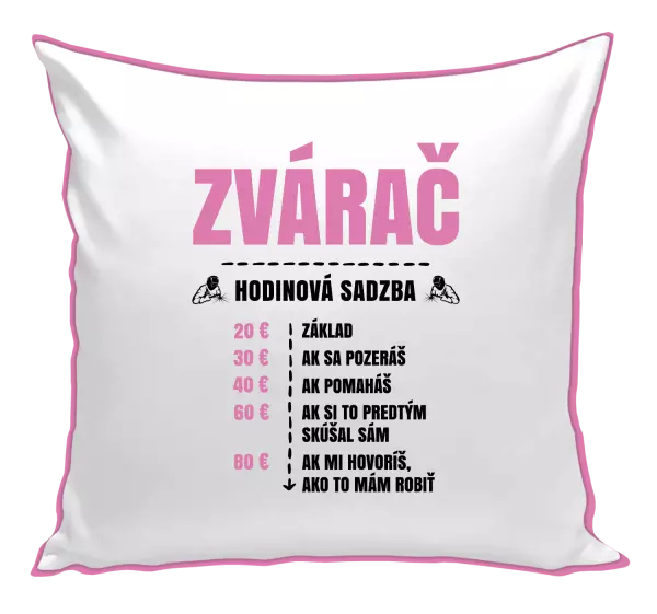 Vankúš Hodinová sadzba - zvárač