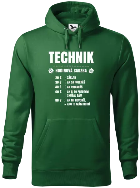 Pánska mikina Hodinová sadzba - technik