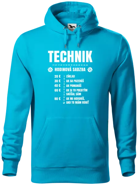 Pánska mikina Hodinová sadzba - technik