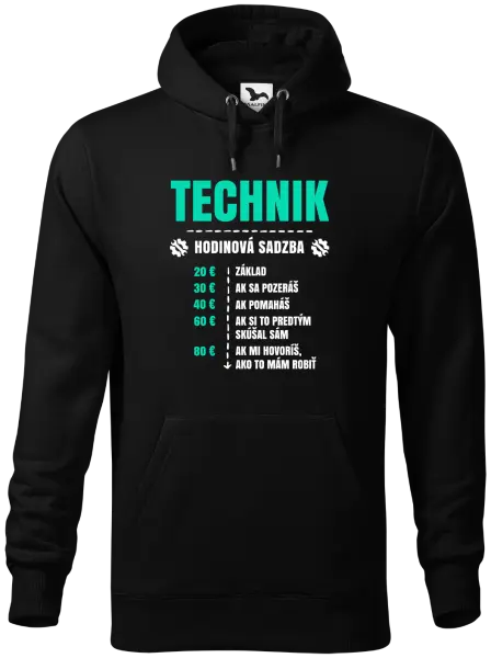 Pánska mikina Hodinová sadzba - technik