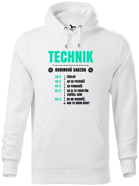 Pánska mikina Hodinová sadzba - technik