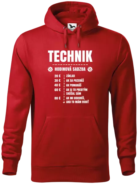 Pánska mikina Hodinová sadzba - technik