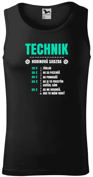 Pánske tielko Hodinová sadzba - technik