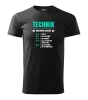 Pánske tričko Hodinová sadzba - technik