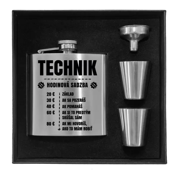 Ploskačka v krabičke Hodinová sadzba - technik