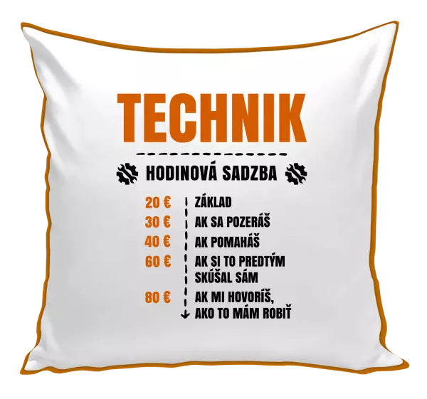 Vankúš Hodinová sadzba - technik