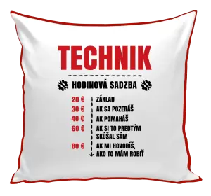 Vankúš Hodinová sadzba - technik