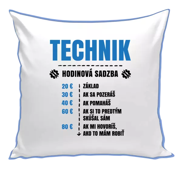 Vankúš Hodinová sadzba - technik