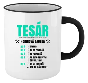 Hrnček Hodinová sadzba - tesár