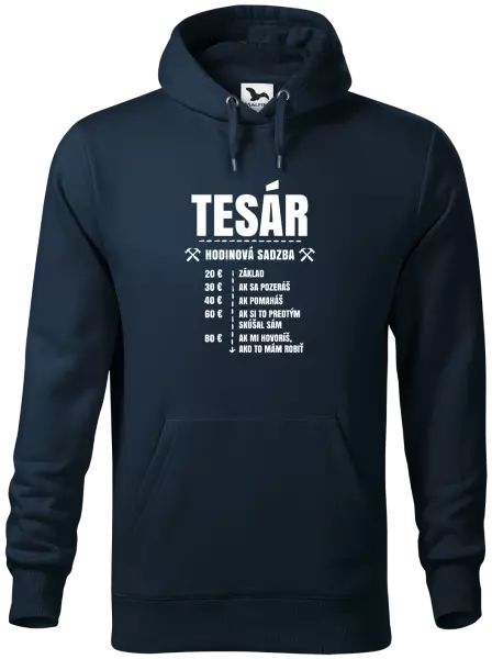Pánska mikina Hodinová sadzba - tesár