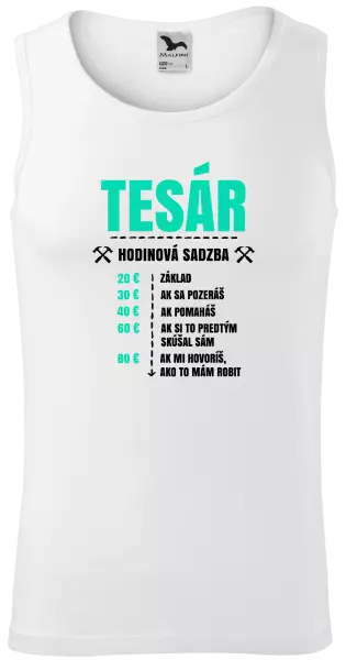 Pánske tielko Hodinová sadzba - tesár