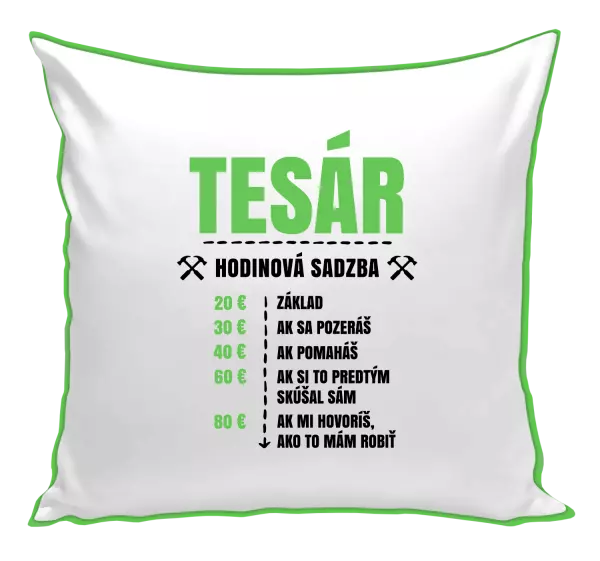 Vankúš Hodinová sadzba - tesár