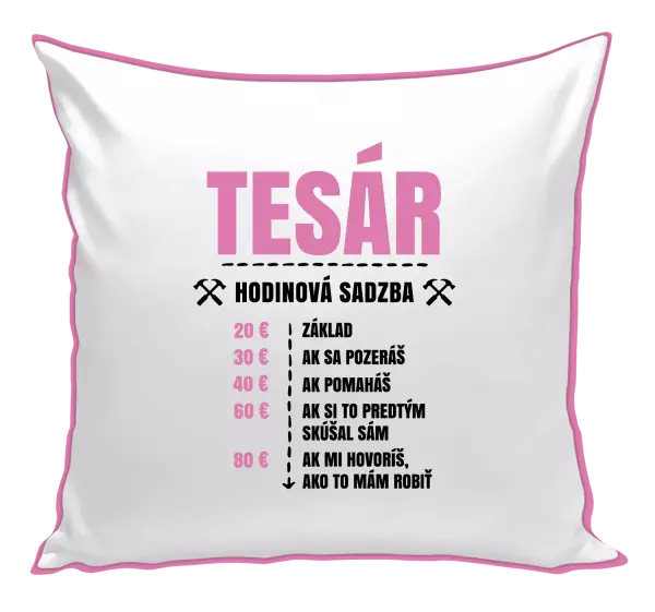 Vankúš Hodinová sadzba - tesár