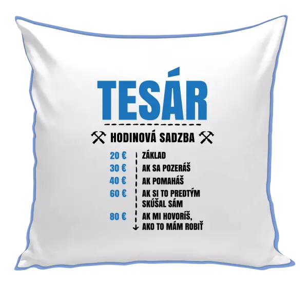 Vankúš Hodinová sadzba - tesár