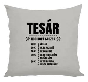 Vankúš Hodinová sadzba - tesár