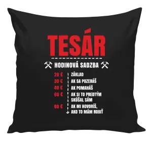 Vankúš Hodinová sadzba - tesár