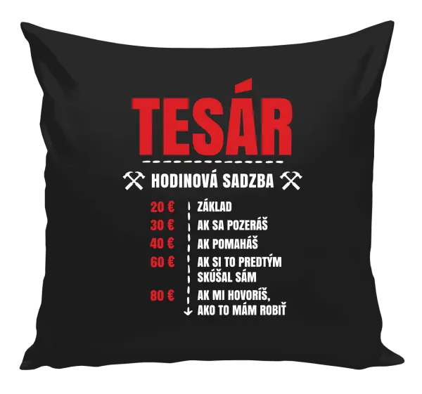 Vankúš Hodinová sadzba - tesár