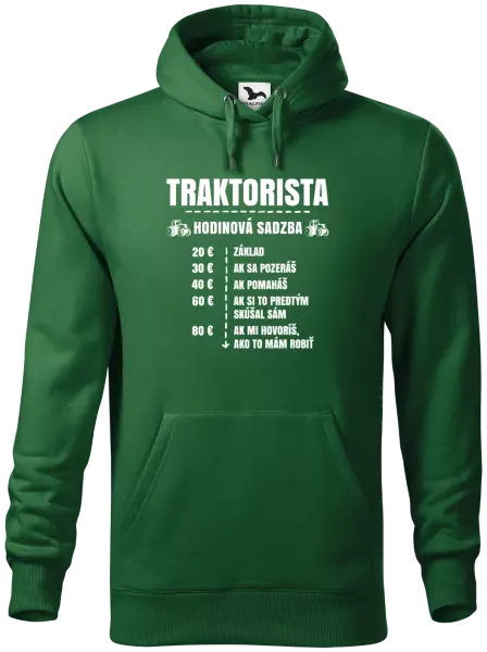 Pánska mikina Hodinová sadzba - traktorista