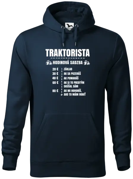 Pánska mikina Hodinová sadzba - traktorista
